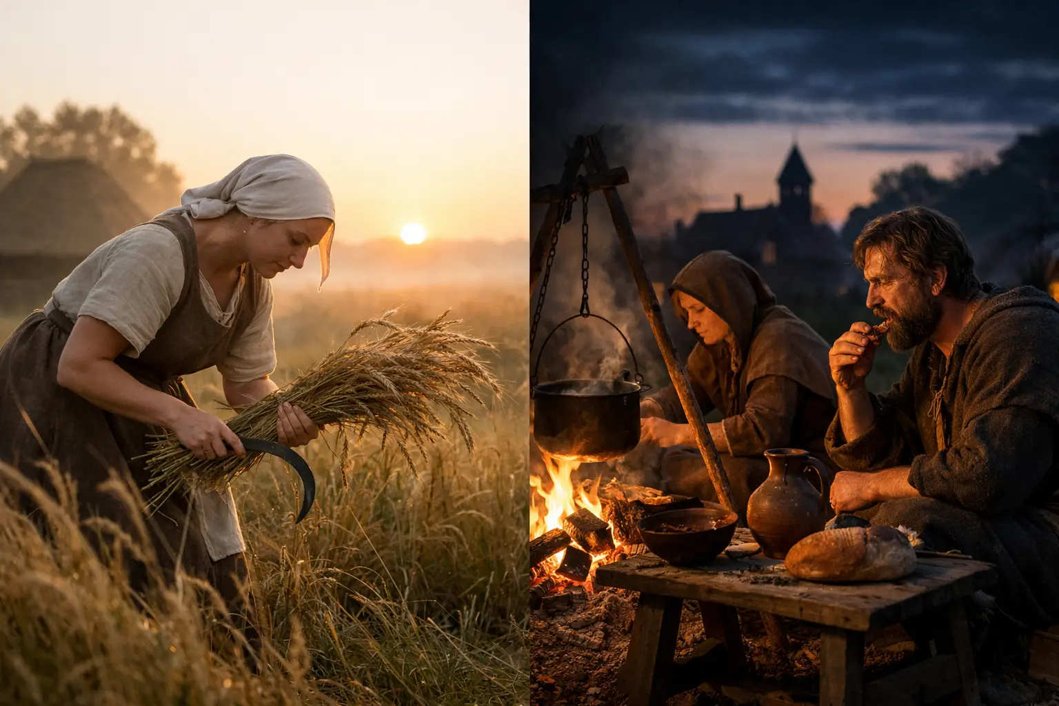 Medieval Peasant Daily Life, From Dawn to Dark