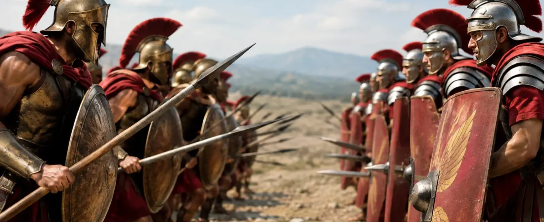 Ancient Greek Versus Roman Warfare Compared