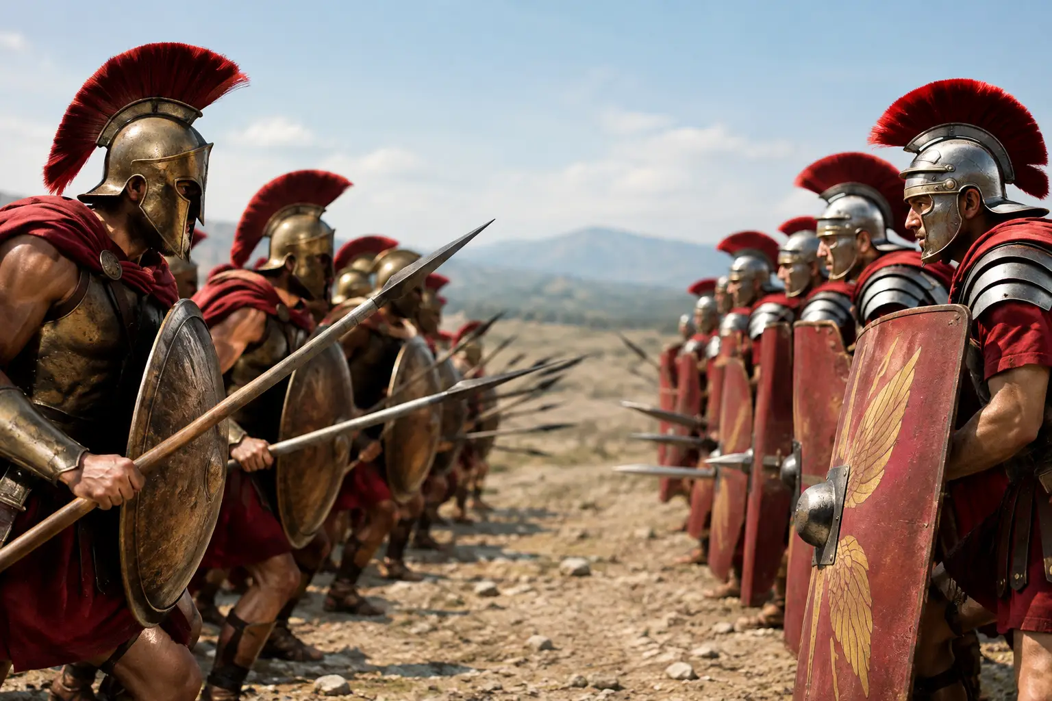 Ancient Greek Versus Roman Warfare Compared
