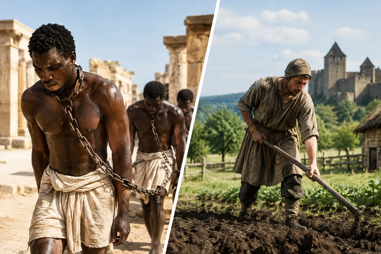 Ancient Slavery Versus Serfdom: Key Differences